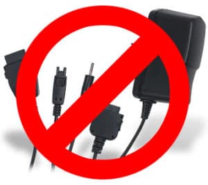 no phone chargers